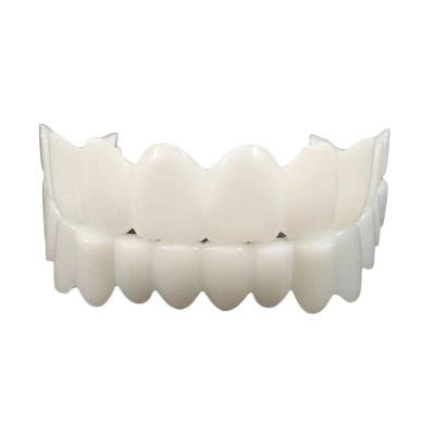 NavaFresh Basics Resin Teeth Veneers Comfortable Dentures Tooth Cover Removable Reusable Upper Lower Cover