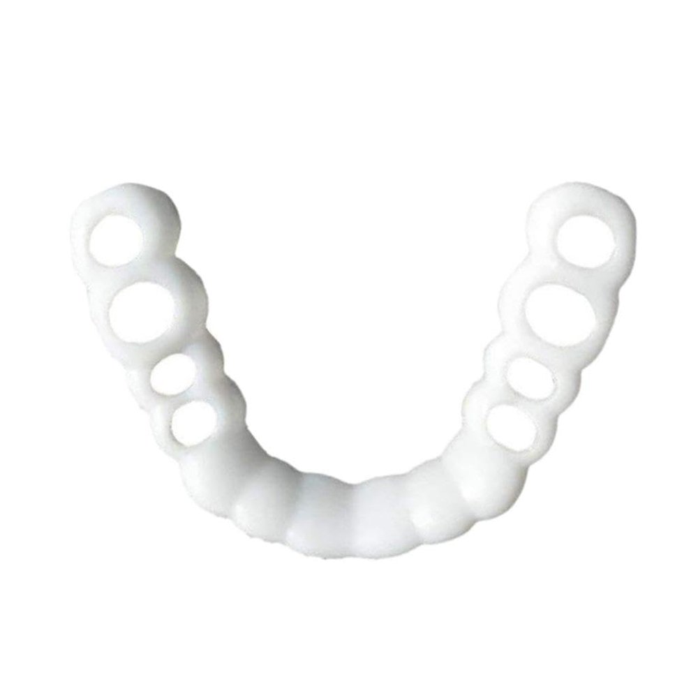 NavaFresh Basics Silicone Upper/Lower False Teeth Dental Veneers Dentures Fake Tooth Upper