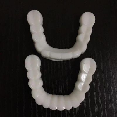 NavaFresh Basics Resin Teeth Veneers Comfortable Dentures Tooth Cover Removable Reusable Upper Lower Cover