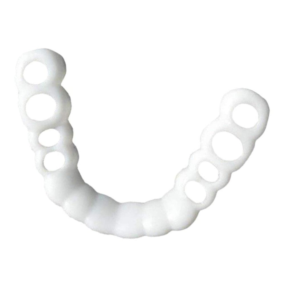 NavaFresh Basics Silicone Upper/Lower False Teeth Dental Veneers Dentures Fake Tooth Upper