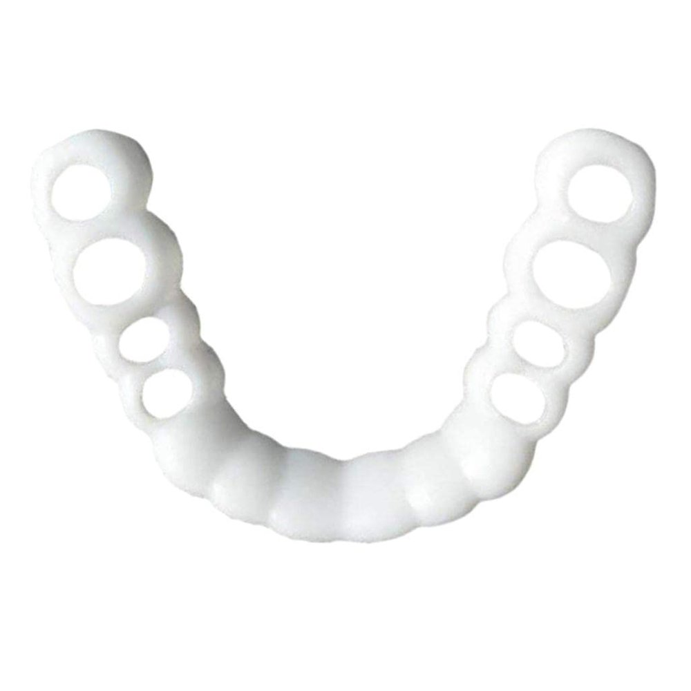 NavaFresh Basics DIY Silicone Upper/Lower FALSE Teeth Dental Veneers Dentures Fake Tooth Upper|Oral Care|Teeth Whitening Kits