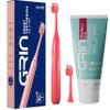 GRIN Natural Oral Care Toothpaste Teeth Whitening SLS Free Toothpaste for Adult and Kids with Electric Toothbrush for Adults with 2 Brush Heads & Carry Case | 3 Cleaning Modes, Sonic Technology (100 Gram, Mintesberry + Miami Coral Toothbrush) view 1