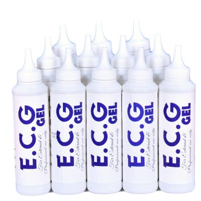 NeelOM ECG Gel for Diagnostic & Therapeutic Purpose | sonography gel | Sonography and Physiotherapy ECG Gel | 250ml Pack of 12 * 250ml