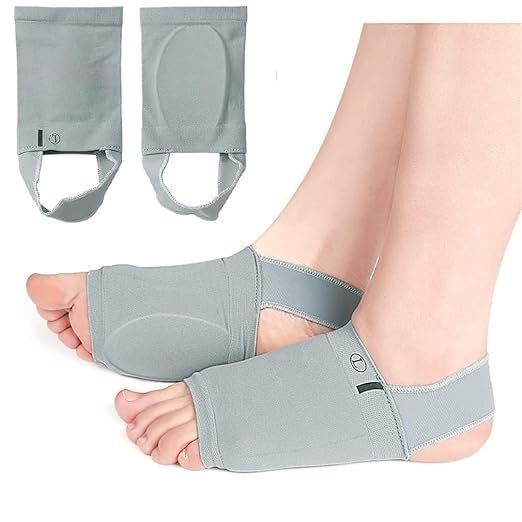 1 pair Arch Support for Flat Feet with belt Leg Foot Pain Relief Product, Foot Care Shoes Slippers Foot Arch Socks for Men & Women