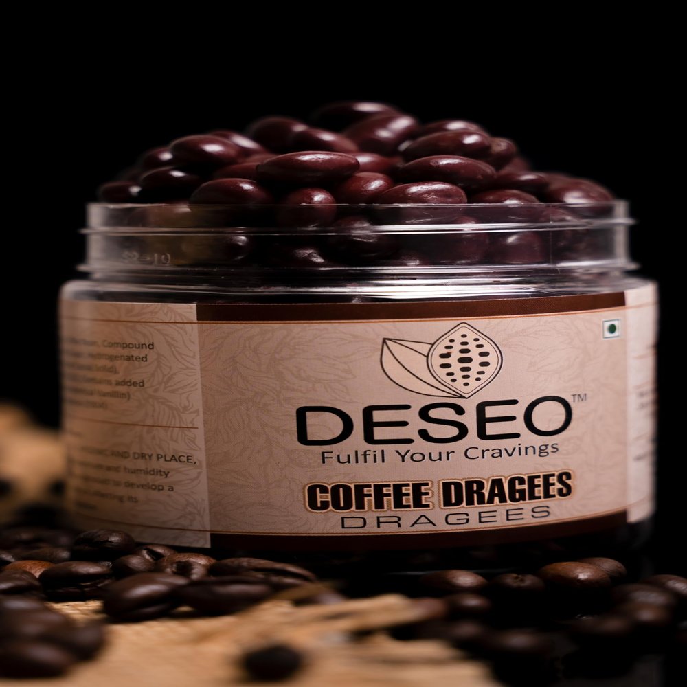 Deseo Coffee beans Dragees JAR (PACK OF 1, 180 GMS IN EACH JAR)