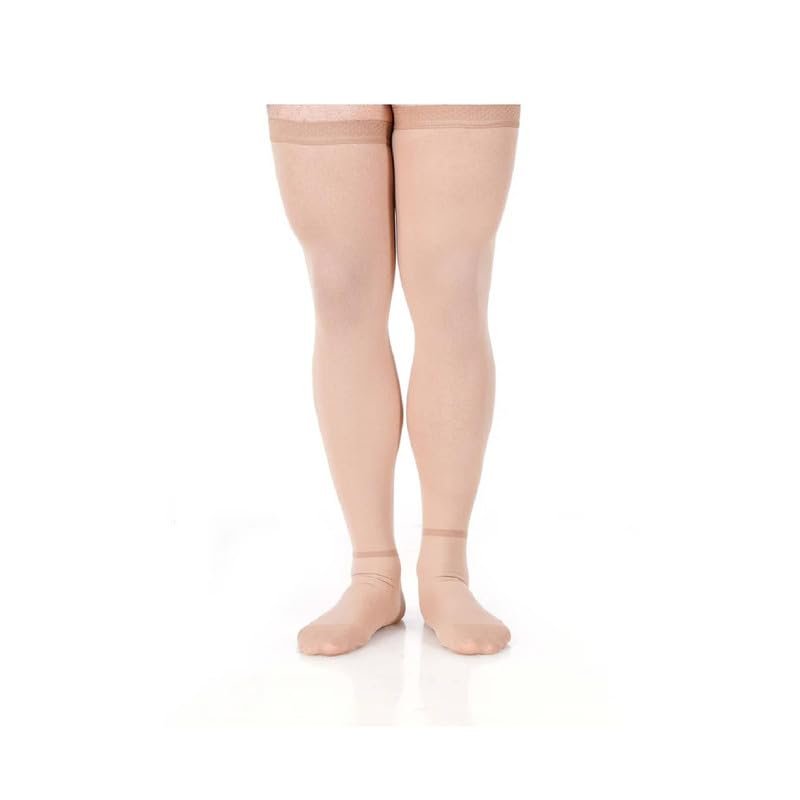 Anti Embolism Stocking - DVT 18 Anti Embolism Stockings AG (Above Knee) Thigh Length,Improve Blood Circulation,Swollen,Aching Legs & Sore Legs for men & women (L)