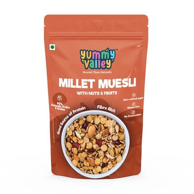 Yummy Valley - Millet Muesli Mix With Nuts & Fruits | Healthy & All Natural Muesli Mix (MOQ 1)