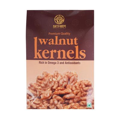 NATFARM Walnut Kernel 250 gram, Walnuts Without Shell, Akhrot, Dry Fruits, Natural Akhrot Giri, Rich in Antioxidant & Omega-3 (Pack Of 1)
