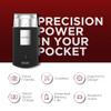 Ikonic Professional Electric Shaver, Ultra Thin, Cordless, Rechargeable Men's Travel Razor for Face Care, Beard for Salon Professionals, Barbers and Salon-Like Shave at Home - Black view 3