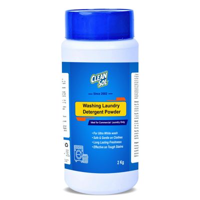 Cleansol Ultra Detergent Powder 2 Kg | Washing Powder for Front & Top Load Machines | Tough Stain Removal & Fabric Care