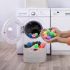 Solid Colorful Laundry Ball Reusable Washing Laundry Dryer Ball Fabric Softener Helper Wash Ball Anti-wrap Protection Washing Clothes Ball Combo Pack (5) view 1