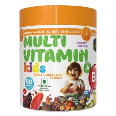 Acme Multivitamin Gummies For Kids & Adults with Superfoods | Multivitamin for Kids Packed with 20 Nutrients | 60 Gummy | Orange Flavour
