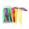 (12) Pcs Plastic Bamboo Dragonfly Hand Rub Propeller Novelty Hand Helicopter Outdoor Flying Toy - view 1
