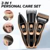 Crotomak 5 In 1 Professionals Trimmer Shaver Hair Clipper With Eyebrow, Nose, Beard, Moustaches & Hair Trimmer Machine Grooming Kit Rechargable With Cord & Without Cord For Unisex, Silver view 4