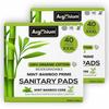 Argonium Biodegradable Bamboo Prime Sanitary Pad/Napkin | Pack of 40 | XXXL | 320 MM | Bamboo Core | Safe on Skin For Women | Toxic & Rash-Free | Unscented | 60% Wider Back | Leakproof |Heavy Flow view 1