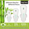 Argonium Biodegradable Bamboo Prime Sanitary Pad/Napkin | Pack of 20 | XXL-280 MM | Bamboo Core | Safe on Skin For Women | Toxic & Rash-Free | Extra Large| 60% Wider Back | Leakproof | Medium Flow view 2