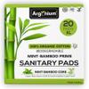 Argonium Biodegradable Bamboo Prime Sanitary Pad/Napkin | Pack Of 20 | XL-290 MM | Bamboo Core | Safe on Skin For Women | Toxic & Rash-Free | Unscented | 60% Wider Back | Leakproof | Light Flow view 1