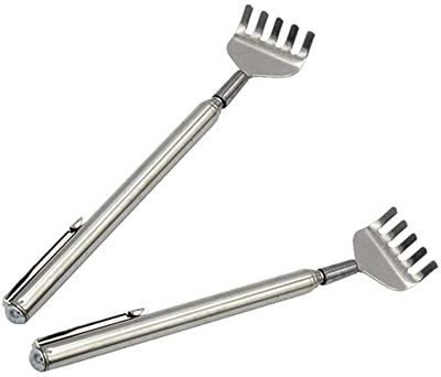 2 PCS Telescopic Khujali Stick Extendable Itching Irritating Stick Adjustable Back Scratcher With Long Telescopic Handle For Women & Men Head Body Legs Scratcher Retractable Bristled Scrater