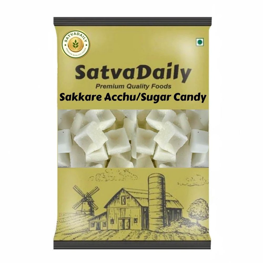 SatvaDaily Sankranti Sakkare Achu - 400g Square | Sugar/Sweet Candy Box Shape | Shankranti Sakkare Acchu Dolls | Makar Sankranti Sugar Figurines | Lohri Pongal Sweet/Sugar Cubes | Sakkre Acchu for Marriage Sugar/Sweet Figures with ellu bella