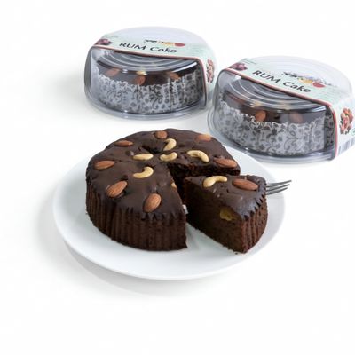 Kabir Cakes Eggless Rum Cake with Dry Fruits, Rich Authentic Rum Flavor | Creamless Cake (1 Kg)