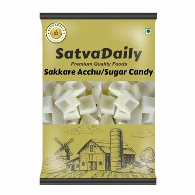 SatvaDaily Sankranti Sakkare Acchu - 900g | Sugar/Sweet Candy Box Shape | Shankranti Sakkare Achu Dolls | Makar Sankranti Sugar Figurines | Lohri Pongal Cubes | Sakkre Acchu for Marriage Sweet/Sugar Figures