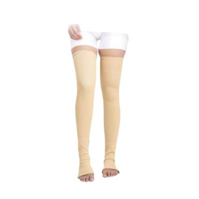 Brace on Medical Compression Stockings for Varicose Veins Thigh-High, Graduated Support, Relieves Swelling & Improves Circulation (S)