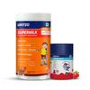 Gritzo SuperMilk Overall Growth (10-12y Girls) (Double Chocolate, 400g) with Super Gummies (Strawberry, 30 Gummies) | Pack of 2 view 1