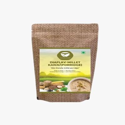 Diabetes Friendly millet porridge Ready to cook ,Dia Flav- Millet Kanji / (Porridge)-450gm Millets with Herbal combination -Good diet to control blood sugar level/Low GI Millets + Ayurvedic Herbs/Good Diet for Blood Sugar Management