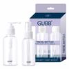 GUBB Travel Bottles Set For Toiletries & Cosmetics Leak Proof with ID Stickers G+ Tongue Cleaner For Adults & Kids view 2