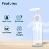GUBB Travel Bottles Set For Toiletries & Cosmetics Leak Proof with ID Stickers G+ Tongue Cleaner For Adults & Kids view 3