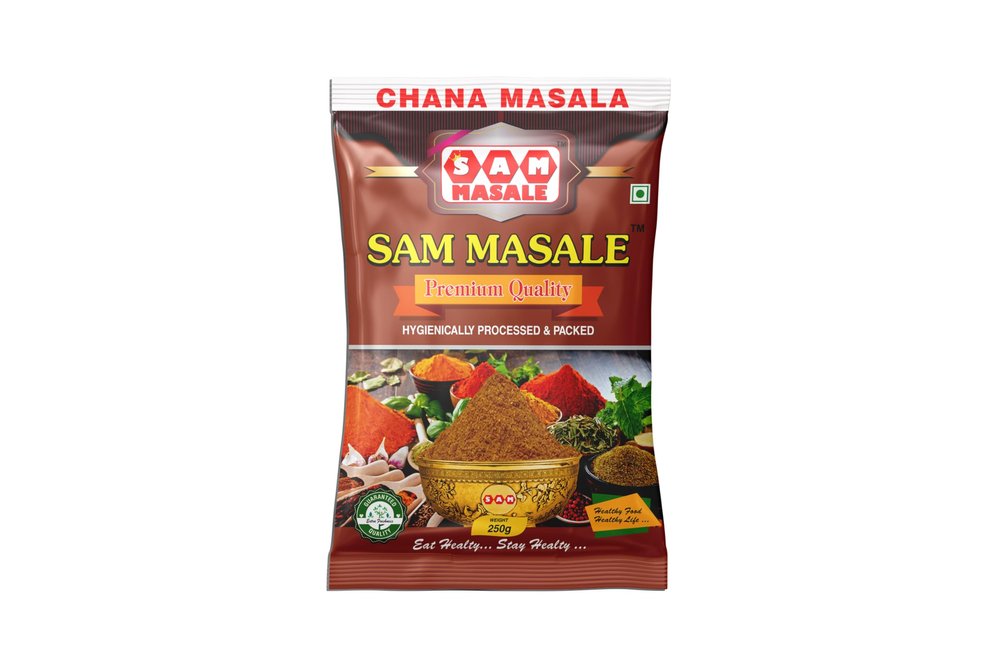 Chana Masala Powder (Pack of 1) | Masala & Spices | No Preservatives & No Artificial Color - for Delicious & Flavourful Cooking ( Chana Masala 50gm )