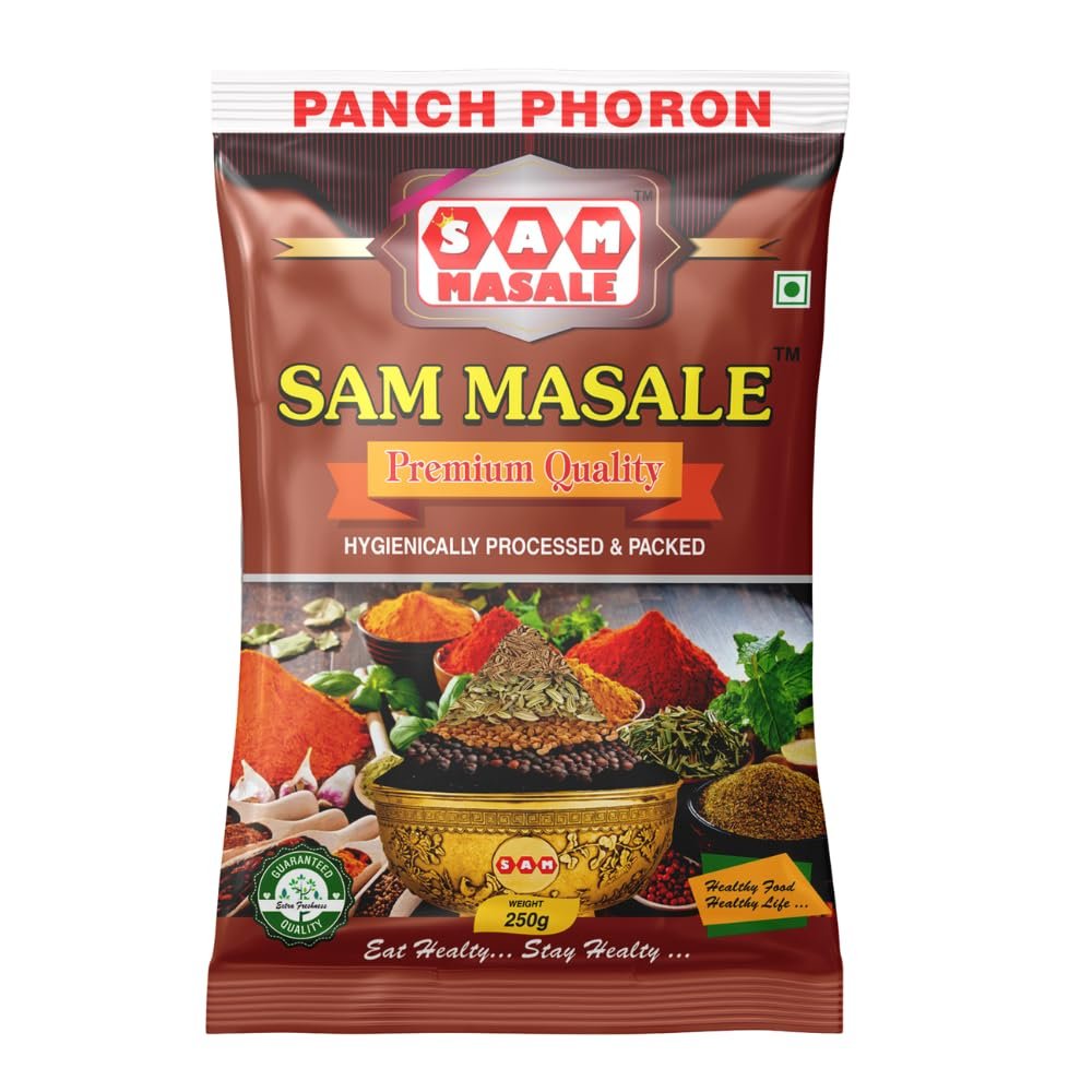 SAM Masale - Panchforan Panch Phoron Whole Mix Spices, Bengali Masala, Panch Phoron, Indian Taste Vegetable Masala, Five Spice Mix (Panch phoron 250gm)