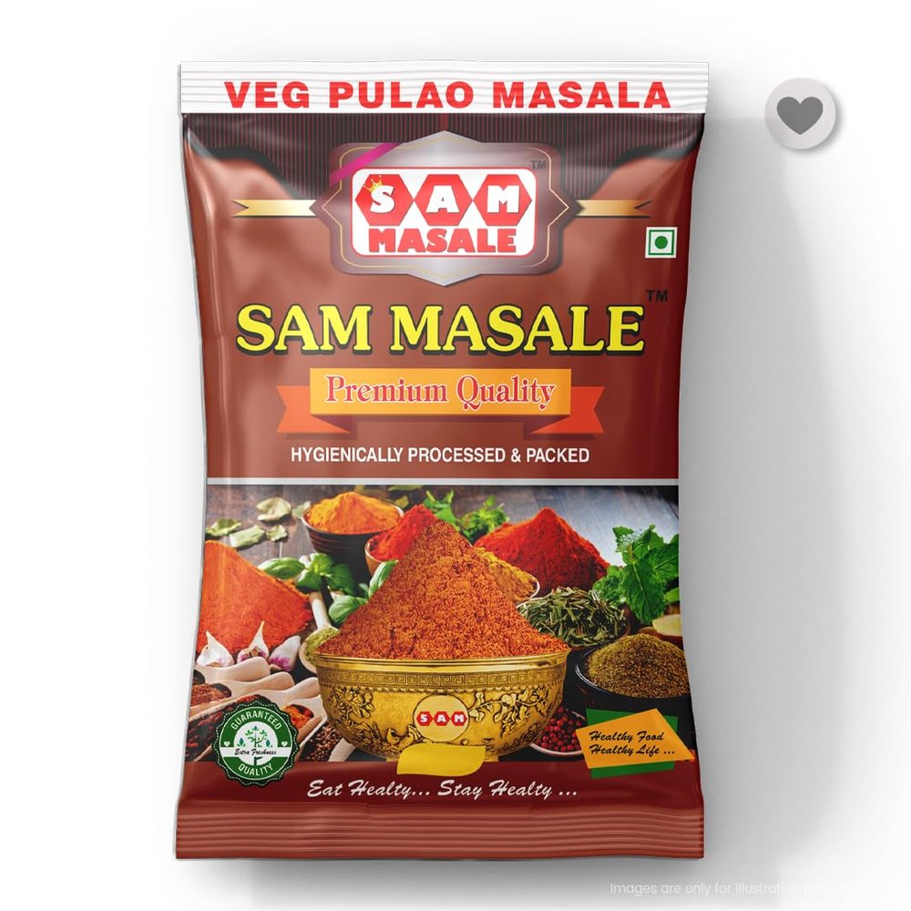 Masalas Veg Pulav Masala Powder Authentic Ready Mix for Pure Vegetarian Biryani / Pulao Rice Recipe ( Veg Pulao 100gm )