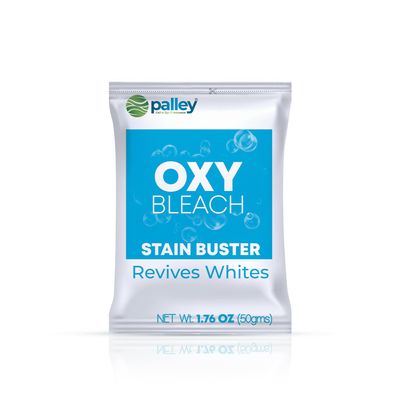 Palley OXY Bleach Stain Buster for Bright & Fresh Fabric | Pack of 8 (50 gm)