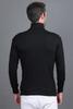 Pack of 2 Men's Cotton Wool Stylish Turtle Neck Sweater | Winter Turtle Neck Sweater for Men | High Neck Pullover Sweater, Full Sleeve Winter Sweater for Men-Black/White-XL view 2