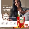 Atlantis InstaCup Masala Chai Premix Single Serve Sachets Pack | 25 Sachets X 14 Grams | Travel-Friendly Zipper Pack | Just Add Hot Water & Stir view 4