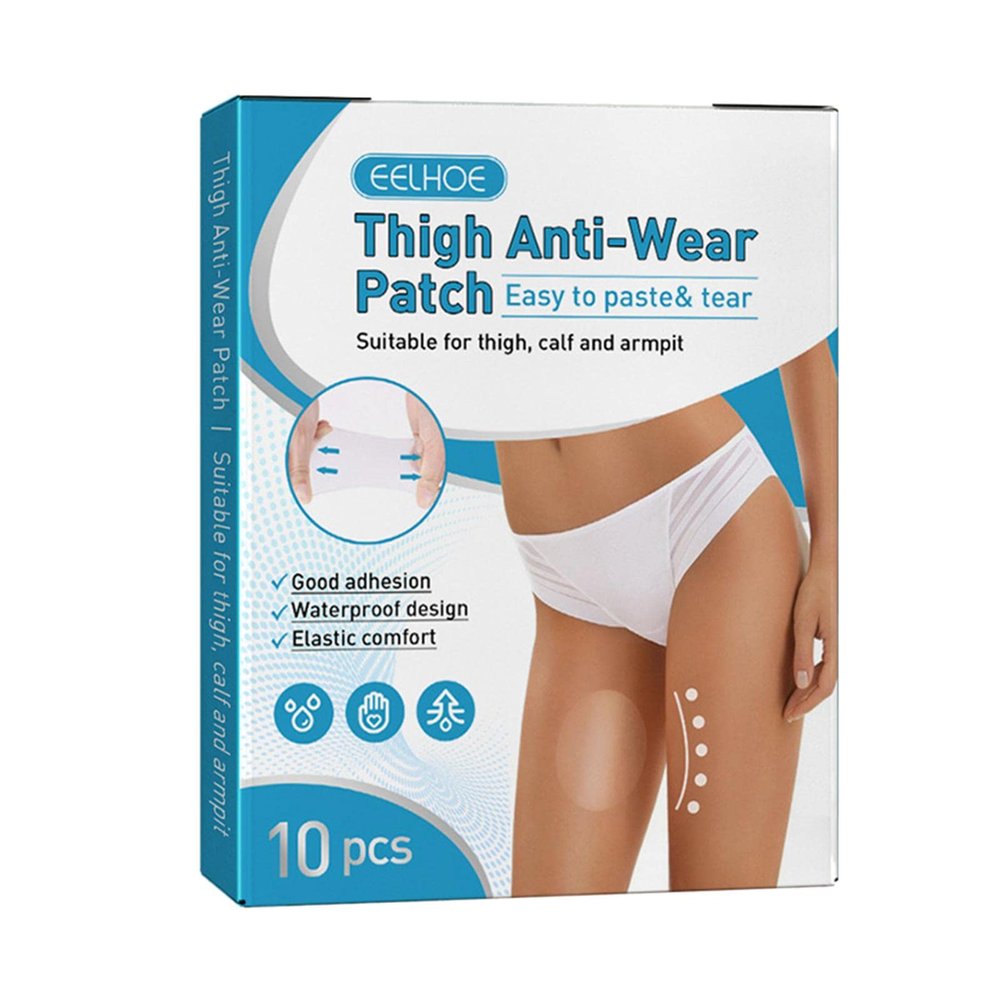 GUDMART 10Pcs Clear Thigh Inner Anti Chafing Sticker Paste Waterproof Self Adhesive