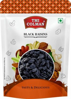 TMI COLMAN Black Raisins 200g | Pack of 2 | Naturally Sweet and Nutrient-Rich Dried Black Grapes | Ideal for Snacking, Baking, and Cooking | High in Fiber, Antioxidants, and Essential Minerals