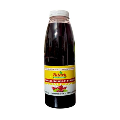 FULARK Roselle/Ambadi Sharbat, Rich in Vitamin C, Iron & Calcium, Refreshing & Healthy for Day to Day Wellbeing.(700 ml)