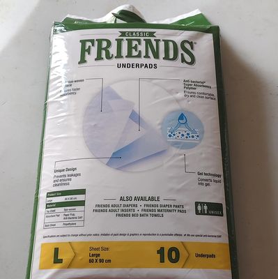Disposable Underpads,Soft & Super Absorbency - 60x90 cm (10 Pcs)