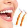 25 Pcs Interdental Brush for Teeth, Can Be Replaced L-Shape Interdental Brush Flosser for Teeth Clean Toothbrush Seam Brush Brush Orthodontics (Orange) view 3
