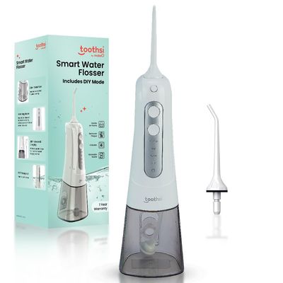 Toothsi Smart Dental Water Flosser for Teeth | With Normal, Point, DIY & Pulse Mode | Rechargeable & Compact | Teeth Cleaner | Oral Care | Flosser Dental Kit | 300ml Water Capacity | Dental Flosser