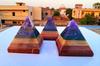 7 Chakra Crystal Pyramid Seven Chakra Gemstone Pyramid, Seven Chakra Pyramid for Energy Balance and Healing,Home Dcor, Seven Chakra Pyramid 50-60MM