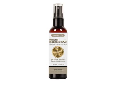 Anantya Natural Magnesium Oil Spray 100ml | Topical Magnesium Oil for Pain Relief & Muscle Recovery, feet, Sleep Support