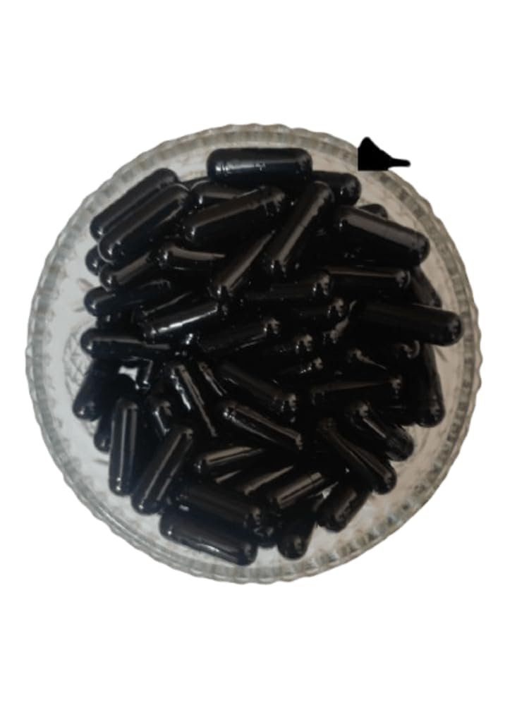 AJAY ENTERPRISES SIZE 00 (175 MG) Empty Vegetarian Capsules(CT)(Pack of 1000) (Black, SIZE 3 (175 MG))