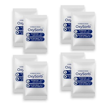 OXYSORB Oxygen Absorbers for Longer Shelflife and Freshness of Food (Pack of 50) Works in Mylar Bags, Mason Jars, and Vacuum Bags with indicator and vacuum packed. (OXYSORB_100CC)