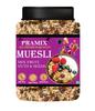 Pramix Muesli Fruit and Nuts - 400g With Fruits, Nuts & Seeds, Multigrain Breakfast Cereal, Delight Healthy Breakfast view 1