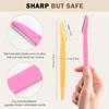 Diano dimzi Eyebrow Razor Facial Hair Remover Eyebrow Trimmer Eye Brow Shaver 3 Colors Facial Hair Shavers with Precision Cover, Facial Hair Remover Trimmers (Pack of 4) view 2