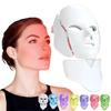 7-Color LED Face Mask Light Therapy with Neck Treatment - Anti-Aging Skin Rejuvenation, Wrinkle Reduction & Tightening Facial Care - Professional Skin Care Device for Radiant Youthful Skin