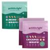 GOBBLERIGHT Almond Wraps & Chickpea Wraps Bundle | Pack of 2 Each (12 Wraps) | Gluten-Free, Vegan, Dairy-Free | Perfect for Tacos, Burritos, Shawarmas | Healthy, Low-Calorie, Keto-Friendly Tortilla Wraps view 1